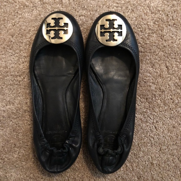 Tory Burch Shoes - Tory Burch Flats Black with Gold